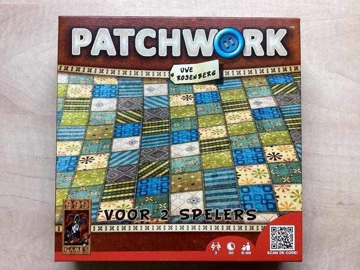 Patchwork, Hobby en Vrije tijd, Gezelschapsspellen | Bordspellen, Nieuw, Een of twee spelers, Ophalen