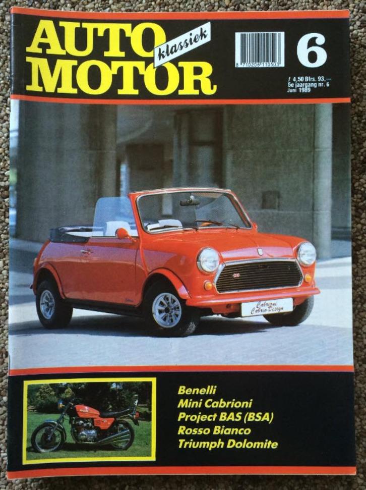 AMK: Benelli 750 Sei, Mini Cabrioni, Triumph Dolomite, Boeken, Auto's | Folders en Tijdschriften, Zo goed als nieuw, Algemeen