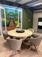 Eiken massief ronde tafels bar tafel op maat mogelijk, Ophalen, Nieuw, Hout