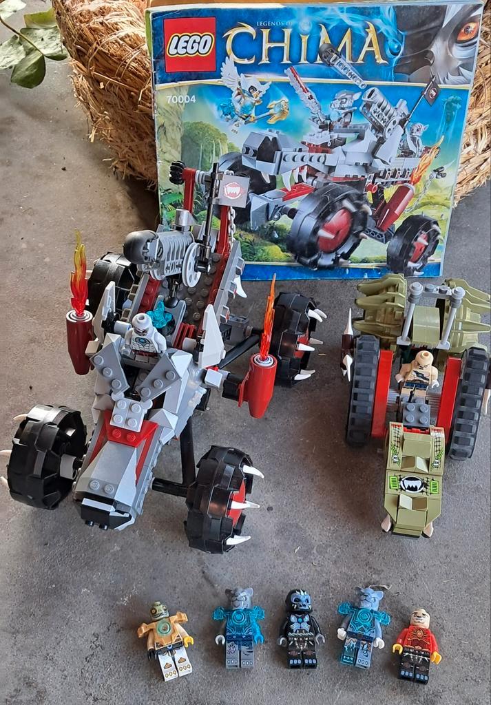 LEGO Chima 70004 & 70001, Kinderen en Baby's, Speelgoed | Duplo en Lego, Zo goed als nieuw, Lego, Complete set, Ophalen of Verzenden