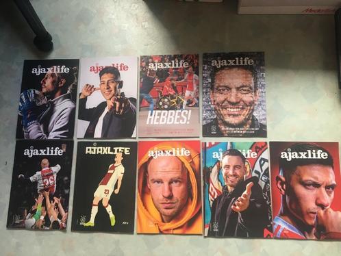 voetbalboeken- Ajax life bladen ( 9 stuks):, Boeken, Sportboeken, Zo goed als nieuw, Balsport, Ophalen of Verzenden