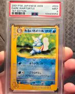 Dark Wartortle (WEB 024)
Pokémon Card web 1st edition! Psa 9, Ophalen of Verzenden, Zo goed als nieuw, Losse kaart