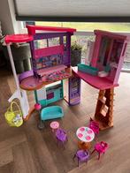 Barbie (malibu vakantie) Huis met poppen en accessoires, Ophalen, Zo goed als nieuw, Barbie