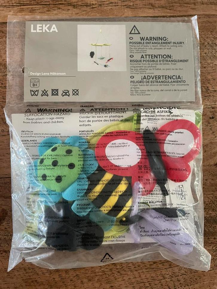 Ikea Leka mobiel baby NIEUW insekten, Kinderen en Baby's, Speelgoed | Babyspeelgoed, Nieuw, Mobiel, Ophalen of Verzenden
