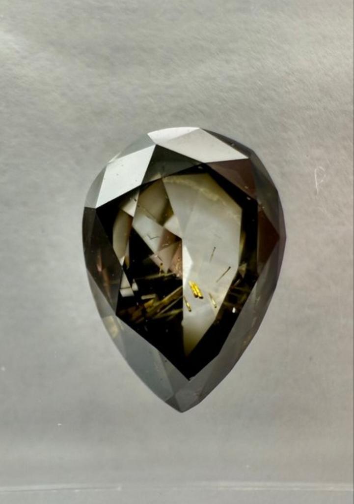 1.10ct Fancy Dark Diamant - IGI Certificaat, Sieraden, Tassen en Uiterlijk, Edelstenen, Nieuw, Verzenden