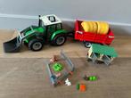 Playmobil boerderij verzameling - trekker, konijntjes en hok, Ophalen of Verzenden, Gebruikt, Complete set