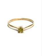 14k gouden ring met een peridot, Goud, Goud, Met edelsteen, 17 tot 18