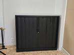 inofec zwarte archiefkast met bovenplaat, Huis en Inrichting, Kasten | Roldeurkasten en Archiefkasten, Ophalen, Gebruikt, 25 tot 50 cm