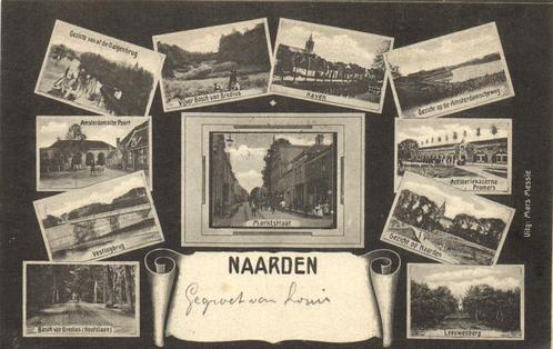 Naarden - 11 afb o.a. Marktstraat - gelopen, Verzamelen, Ansichtkaarten | Nederland, Gelopen, Utrecht, Ophalen of Verzenden