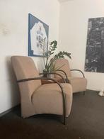 Retro fauteuils 2x, Ophalen of Verzenden, 75 tot 100 cm, 50 tot 75 cm