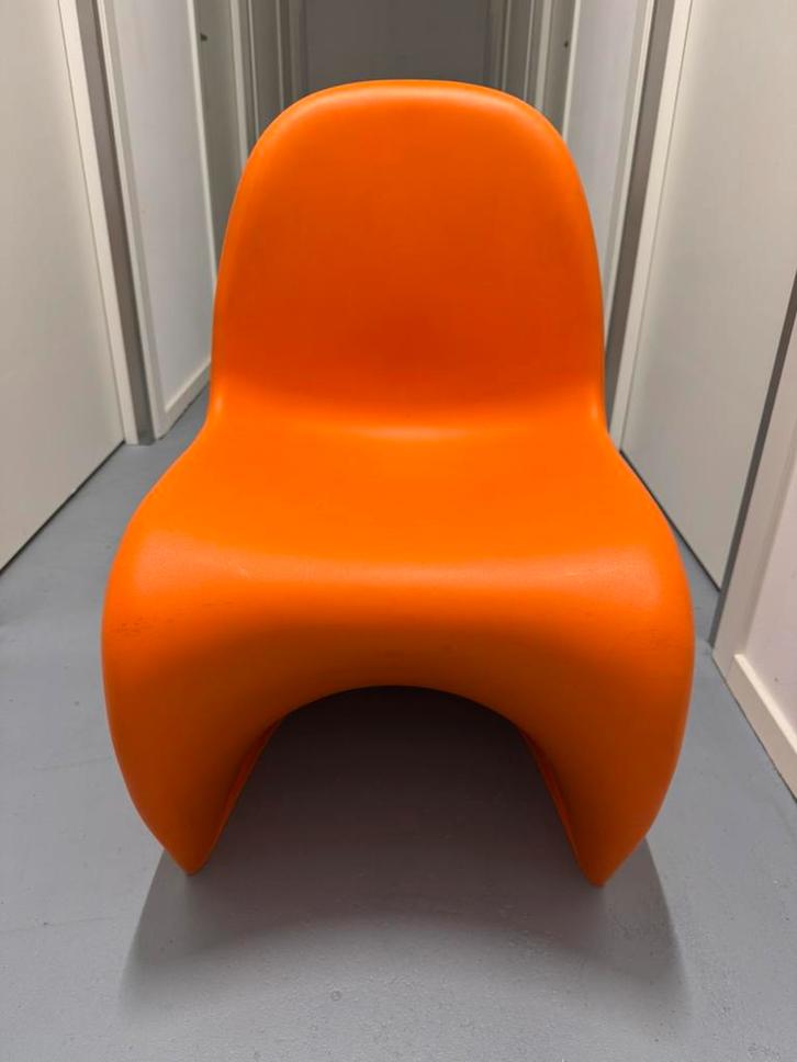 Vitra Verner Panton stoel oranje, Huis en Inrichting, Fauteuils, Gebruikt, Ophalen