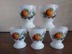 5 vintage eierdopjes, Antiek en Kunst, Antiek | Glas en Kristal, Ophalen of Verzenden