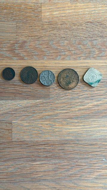 5 verschillende munten beschikbaar voor biedingen
