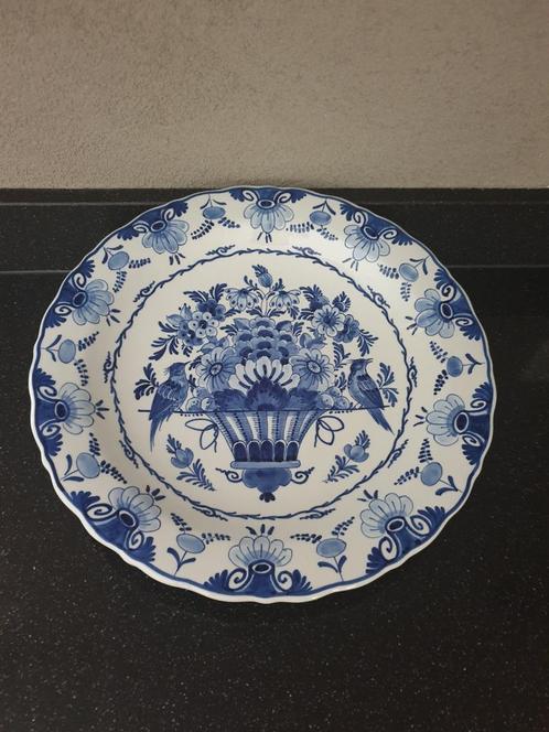 Delfts Blauw Bord Porseleyne Fles 1980, Antiek en Kunst, Antiek | Keramiek en Aardewerk, Ophalen