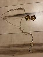 Bruids sieraden rugketting en oorbellen, Wit, Nieuw, Ophalen of Verzenden, Accessoires
