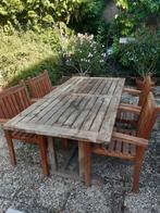 Stevig teakhouten tuinset, Ophalen of Verzenden, Zo goed als nieuw, Teakhout, 4 zitplaatsen