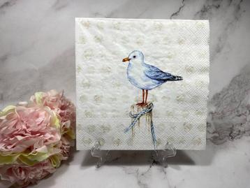 IHR knutsel servetten - zeemeeuw - decoupage nr 285   beschikbaar voor biedingen