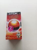 VHS TDK E 180  banden  4 stuks.nieuw. in verpakking, Verzenden, (Video)band