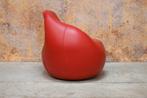ZGANieuw rode leren Leolux Gisa design draaifauteuil, Leolux, Design, Ophalen of Verzenden, 75 tot 100 cm