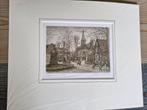 Ets origineel Wassenaar door Willem Veldhorst, Antiek en Kunst, Ophalen