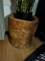 Grote houten vijzel, Ophalen of Verzenden, Zo goed als nieuw