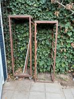 Houtopslag (links) verrijdbaar, Tuin en Terras, Bergingen en Tuinkasten, Ophalen of Verzenden, Zo goed als nieuw, Hout, Overige typen