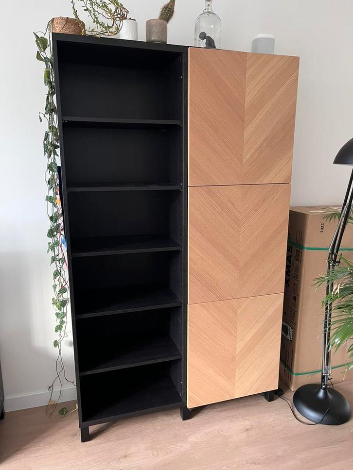 IKEA Besta kast, Huis en Inrichting, Kasten | Wandmeubels, Gebruikt, 200 cm of meer, Minder dan 150 cm, 25 tot 50 cm, Met deur(en)