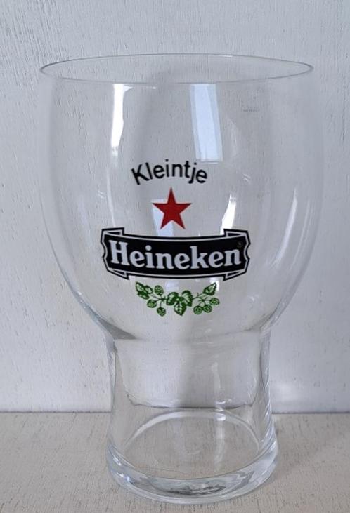 Heineken Bierglas Kleintje met logo 2, Verzamelen, Biermerken, Zo goed als nieuw, Glas of Glazen, Heineken, Ophalen of Verzenden
