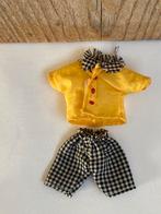 Zwart wit ruit met geel kinder kleertjes van Barbie, Ophalen of Verzenden, Zo goed als nieuw, Barbie
