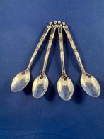 4 verzilverde theelepels begin 20ste eeuw, Ophalen of Verzenden