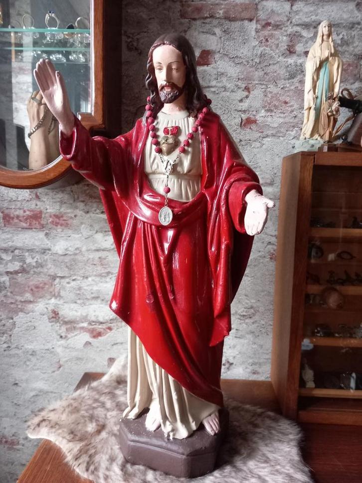 Oud brocant heiligenbeeld Jezus ‼️opruiming‼️, Antiek en Kunst, Antiek | Religie, Ophalen of Verzenden