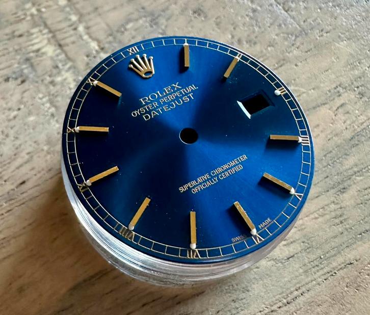 Originele Rolex Datejust 36 mm wijzerplaat blauw sunburst, Sieraden, Tassen en Uiterlijk, Horloges | Antiek, Polshorloge, Overige merken