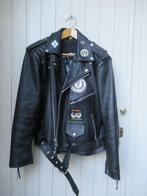 Zwart motorjack maat 48, Ophalen, Tweedehands, Heren, Jas | leer