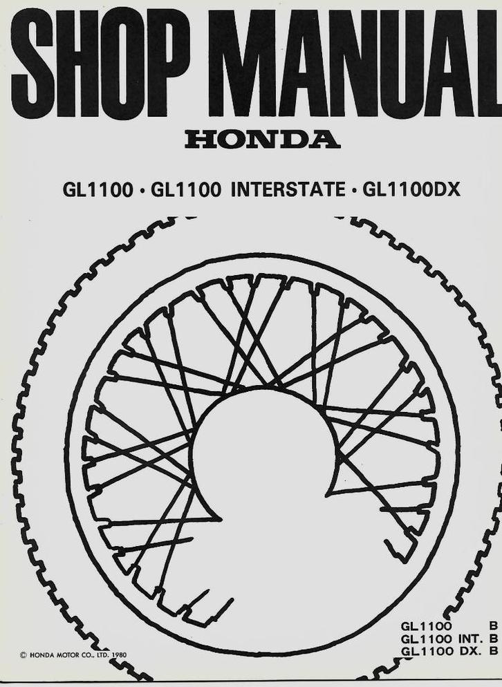 Honda GL1100 GL1100 Interstate GL1100 DX addendum (1063p), Motoren, Handleidingen en Instructieboekjes, Honda, Ophalen of Verzenden