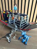 PLAYMOBIL Dinos Luchtkussenboot met dinokooi - Compleet!, Ophalen of Verzenden, Zo goed als nieuw, Complete set