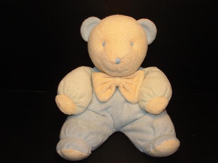 HAPPY HORSE BEER BILLY NR2 BADSTOF PASTEL BLAUW/GEEL, Kinderen en Baby's, Speelgoed | Knuffels en Pluche, Nieuw, Overige typen