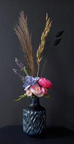 Kunst- en Droogbloemen gebonden boeket met vaas H47 cm, Ophalen of Verzenden, Nieuw
