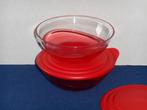 Tupperware Eleganzia kommen (2) 600 ml. Rood, Ophalen of Verzenden, Nieuw, Rood, Bak of Kom