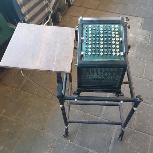 Antieke telmachine. Glogowski., Diversen, Rekenmachines, Gebruikt, Ophalen