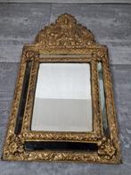 Antiek Spiegel H 65 cm. B 38 cm. D 5 cm., Antiek en Kunst, Ophalen, Rechthoekig, Minder dan 50 cm