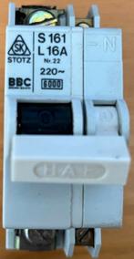 Installatie automaat 1F+N 16A, L16, Ophalen of Verzenden, Gebruikt, Schakelaar