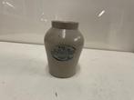 Bleekpoeder pot met tekst Grijs gres 14,5cm H x 11 cm D €15, Antiek en Kunst, Ophalen