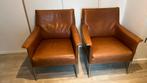 Design on Stock Limec fauteuil cognac leer, Huis en Inrichting, Fauteuils, Ophalen, Minder dan 75 cm, Leer, Zo goed als nieuw