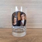 Glas zilveren bruidspaar Beatrix Claus 1966 - 1991, Verzamelen, Koninklijk Huis en Royalty, Niks, Ophalen of Verzenden, Nederland