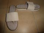 Shabbies teenslippers maat 41 echt leer gebroken wit ZGAN, Slippers, Shabbies, Verzenden, Wit