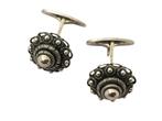 Nieuwe zilveren manchetknopen met Zeeuwse knop, d 18 mm, Sieraden, Tassen en Uiterlijk, Manchetknopen, Verzenden, Nieuw, Www.nynkegardenier.nl