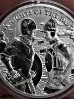 (6951) TOPPER..MALTA KNIGHTS OF THE PAST 5 EURO 2022 1 OUNCE, Setje, Zilver, Ophalen of Verzenden, 5 euro