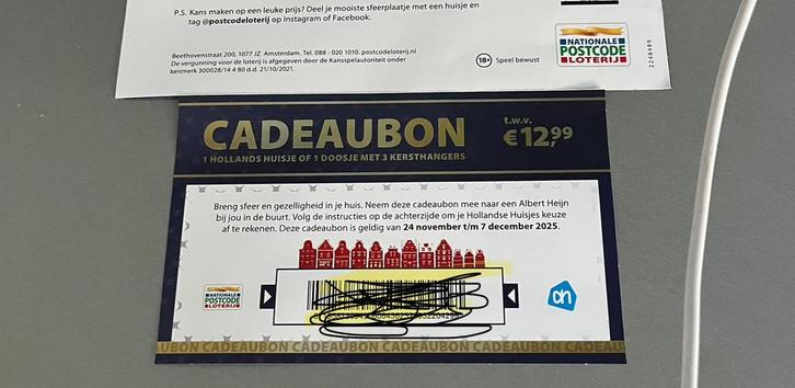 Postcodeloterij Huisje/ Sfeerlichten of Kerstornament Hondje, Diversen, Kerst, Nieuw, Ophalen of Verzenden