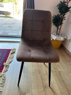 Nieuwe set van 6 moderne eetkamerstoelen – bruin met zwart, Huis en Inrichting, Stoelen, Ophalen, Nieuw, Stof, Vijf, Zes of meer stoelen