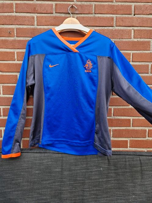 Nederlands elftal trainingsshirt 2000 - EK NL-BE Shirt, Kleding | Heren, Sportkleding, Gedragen, Voetbal, Maat 52/54 (L), Blauw